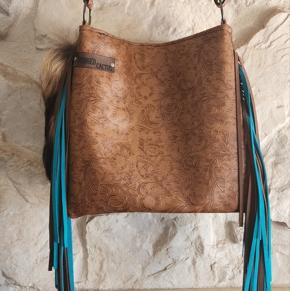 Custom Fringed Cactus Purse - Picture 3 of 7